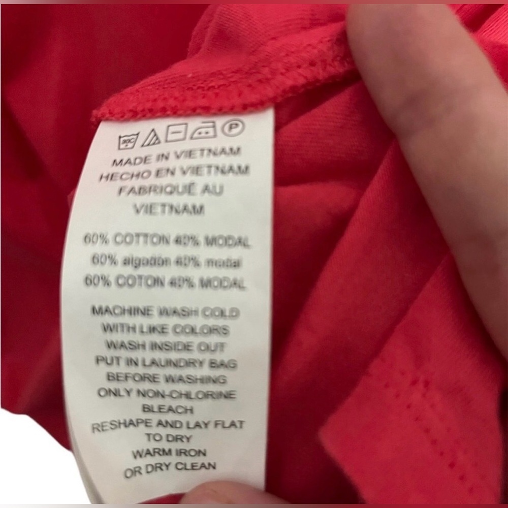 Michael Kors Red Ruffle Sleeve Top | Size‎ M - Picture 7 of 8